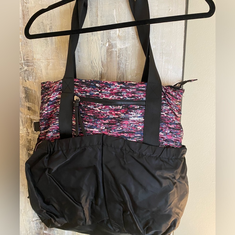 Marika Pink and Black Tote Bag